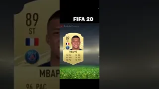 Mbappe fifa card evolution