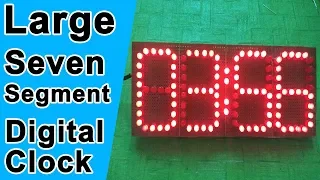 large Seven Segment Digital Clock using Atmega328/ Atmega8 by Manmohan Pal