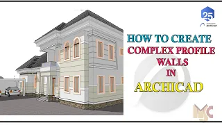 COMPLEX PROFILE WALL IN ARCHICAD