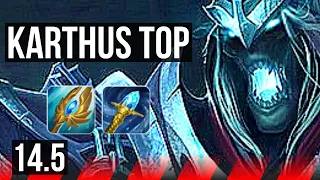 KARTHUS vs JAYCE (TOP) | 7 solo kills, 400+ games | KR Master | 14.5