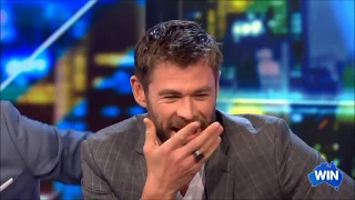 "Ragnarok Spoiler" w/ Chris Hemsworth & Mark Ruffalo on Live Australian Tv Interview 2017