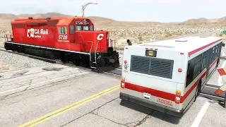 Crazy Train Accidents #2 - BeamNG drive