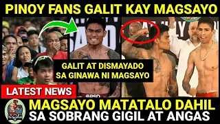 MAGSAYO MATATALO? Mga PINOY Fans Dismayado kay Magsayo Sobrang ANGAS at GIGIL kay VARGAS