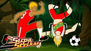 S4 E10 Stumble In The Jungle | SupaStrikas Soccer kids cartoons | Super Cool Football Animation