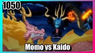 One Piece capitulo 1050 "español" Kaido vs luffy y momonosuke.