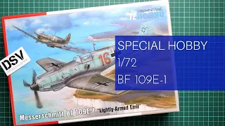 Special Hobby 1/72 Bf 109E-1 (SH72454) Review