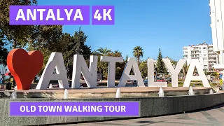 Antalya 2022 Old Town 12 June Walking Tour|4k UHD 60fps