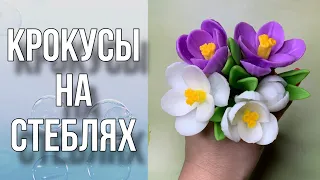 Крокусы на мыльных стеблях/Заготовка для букета/Мыловарение