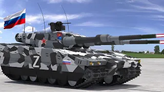 Close combat! Russia's Latest Generation Laser Tank Bombards Ukrainian Military Headquarters