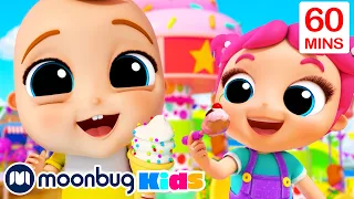 😋 Joãozinho Descobre Novos Sabores! 😋| 1 HORA DE LITTLE ANGEL | Moonbug Kids - Músicas Infantis