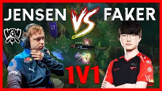 Faker OUTPLAYING Jensen 1v1 | League of legends