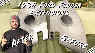 1936 Ford Front Fender Extension Repair