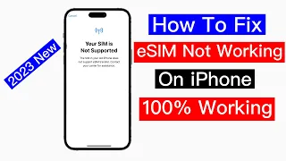 How To fix eSIM Not working On iPhone | Dual SIM not working iPhone | eSIM not working iPhone 14 |