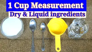 Measuring 1 Cup Without Measuring Cup | Baking Conversion Tips | Spoon Into Cup By Tips&Trendz