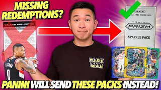 Panini now sends you THESE NEW PACKS instead of your REDEMPTIONS...?! 🤨