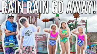 Perfect Day at Water Park Almost Wrecked! | Making the Best of a COLD, STORMY Summer Day