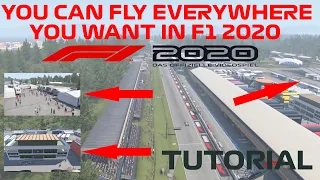 HOW TO FLY EVERYWHERE IN F1 2020 GAME!!! // You can go everywhere at the map you want in F1 2020