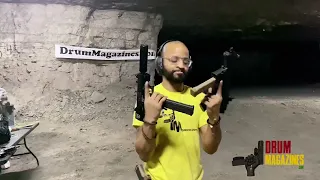 Shooting 9mm Sub Guns in a cave B&T9, MPA9 & Stribog  SP9A1.