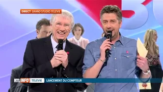 Lancement du compteur du 30e Télévie en direct - RTL INFO 19H, 20/04/2018