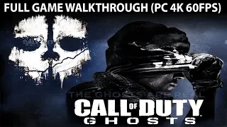 Call of Duty Ghosts FULL Game Walkthrough - No Commentary (PC 4K 60FPS)