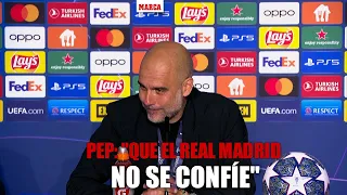 Guardiola: "Que el Real Madrid no se confíe, estamos a 13 Champions, vamos a por ellos" MARCA