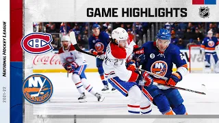 Canadiens @ Islanders 2/20 | NHL Highlights 2022