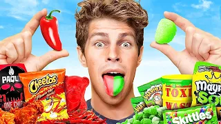 EATING The Worlds Spiciest Vs Sourest Foods!