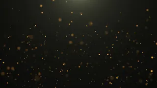 Gold Colored Particles on black Background 4K