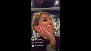 Катя Колисниченко заигрывает с диджеем в прямом эфире Instagram 08-11-2017