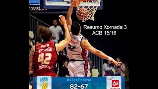 Resumo X3 ACB 15/16 RíoNatura-Monbús OBRADOIRO Vs Cai B.ZARAGOZA