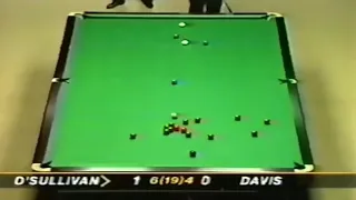 Ronnie O Sullivan 121 vs Steve Davis Masters Final 1997