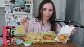 McDonald's Happy Meals ASMR (Nuggets, Cheese Burger, Fries) ~ Whispered