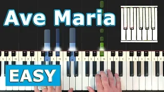 Ave Maria - EASY  Piano Tutorial - Schubert - Sheet Music (Synthesia)