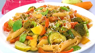 Pasta Primavera Recipe - Pasta with Vegetables