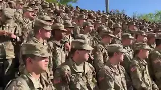 Soldiers sing reckless love!