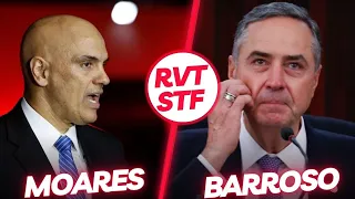 APÓS POLITICAGEM DA REVISÃO DA VIDA TODA, Moraes entra em rota de colisão e “briga” com Barroso