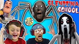 Escape Slendrina's School & Spider Granny House + Creepy Phone Calls w/ FGTEEV Duddy & Shawn