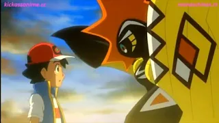 Tapu koko petting Ash & showing his dancing skills | pokemon journey the series