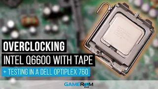 How To Overclock A Core2Quad Q6600 Using BSEL Tape Mod (Dell, Lenovo, HP) | Optiplex 760 Testing