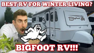 4 Season RV Trailer | Best RV For Winter Living: BIGFOOT B25RQ (Twin)!!