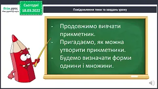 Українська мова 2 клас "Однина і множина"