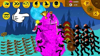 ALL ZOMBIE EAT GEMSTONE Infinity Night Insane - Stick War Legacy Mod Apk 💛 Gameplay Animugen