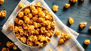 2 ingredients| better than store bought | make  crunchy caramel popcorn at stove in 5 minutes