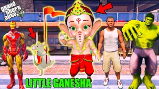 Franklin & Shinchan Meet Lord Ganesh To Celebrate Ganesh Chaturthi In GTAV | GTA 5 AVENGERS