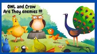 Panchatantra Stories|Why OWL and CROW became enemies| Story time