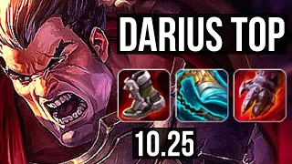 DARIUS vs URGOT (TOP) | Legendary, 1.9M mastery, 18/4/15 | EUW Diamond | v10.25