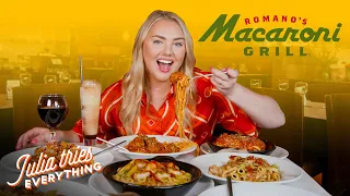 Trying 24 Of The Most Popular Menu Items At Romano's Macaroni Grill | Delish