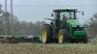 JOHN DEERE 8270R DISKING! CIRCLE C FARMS 2019 SPRING TILLAGE PT1