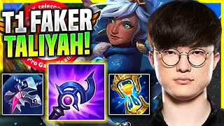 FAKER TRIES TALIYAH WITH NEW ITEMS! - T1 Faker Plays Taliyah Jungle vs Graves! | Preseason 11