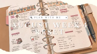 Plan With Me: August Week 4 Reset | Personal Filofax Planner Flip-Through | Filofax Planner